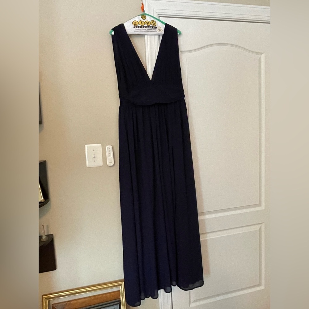 Lulus XL Navy Blue Gown, V Neck and